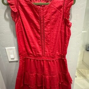 Scotch & Soda Bright Red Ruffle Dress
